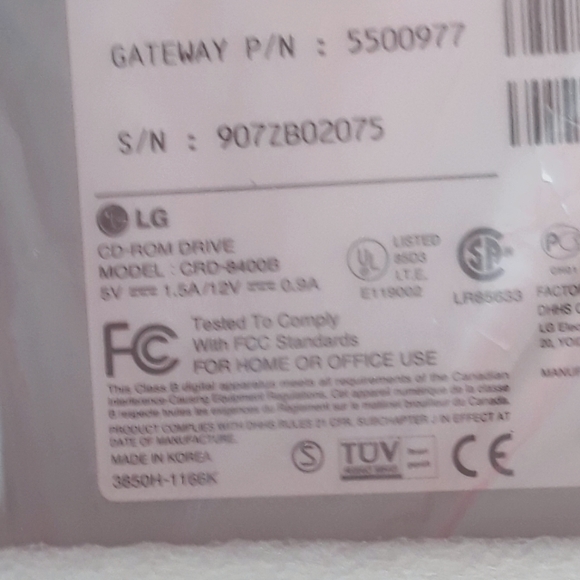 LG CD ROM  Drive CRD-8400B - Picture 4 of 8
